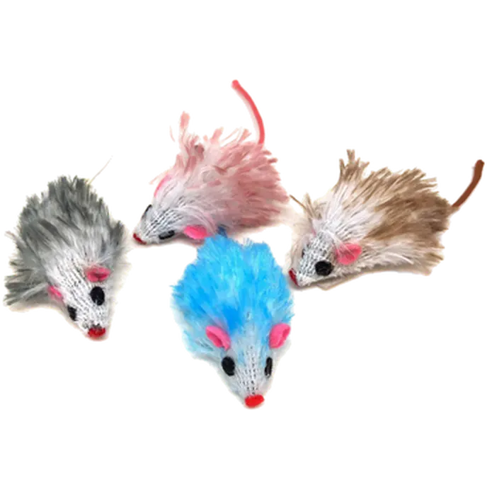 Fun For Cats Long Hair Plush Mouse