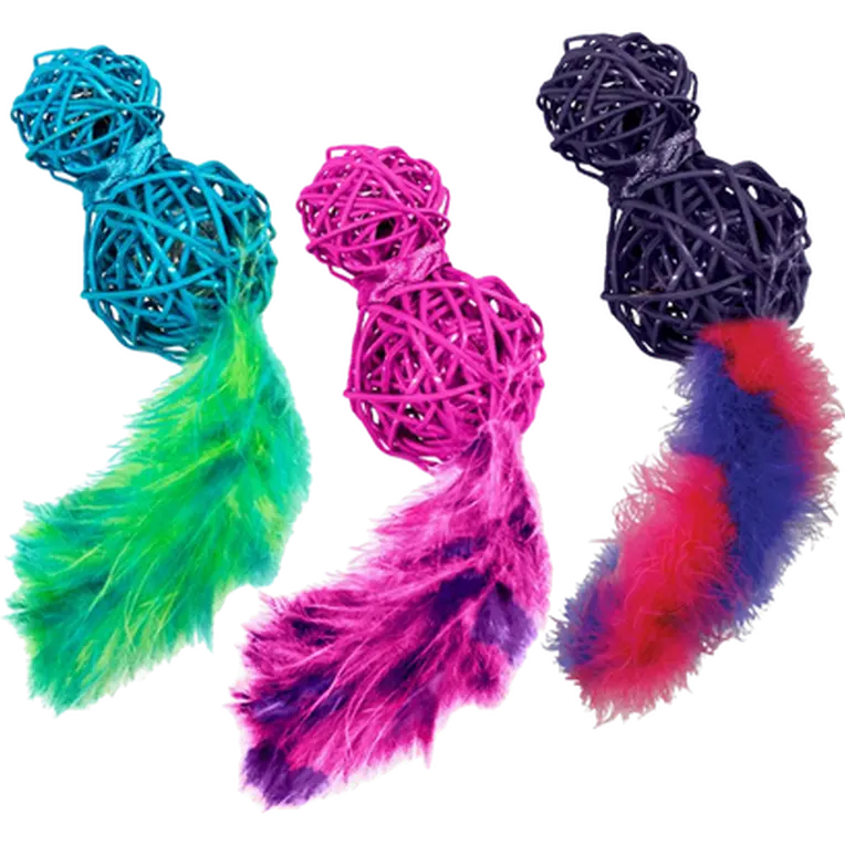 Wubba Wicker Feather Cat Toy