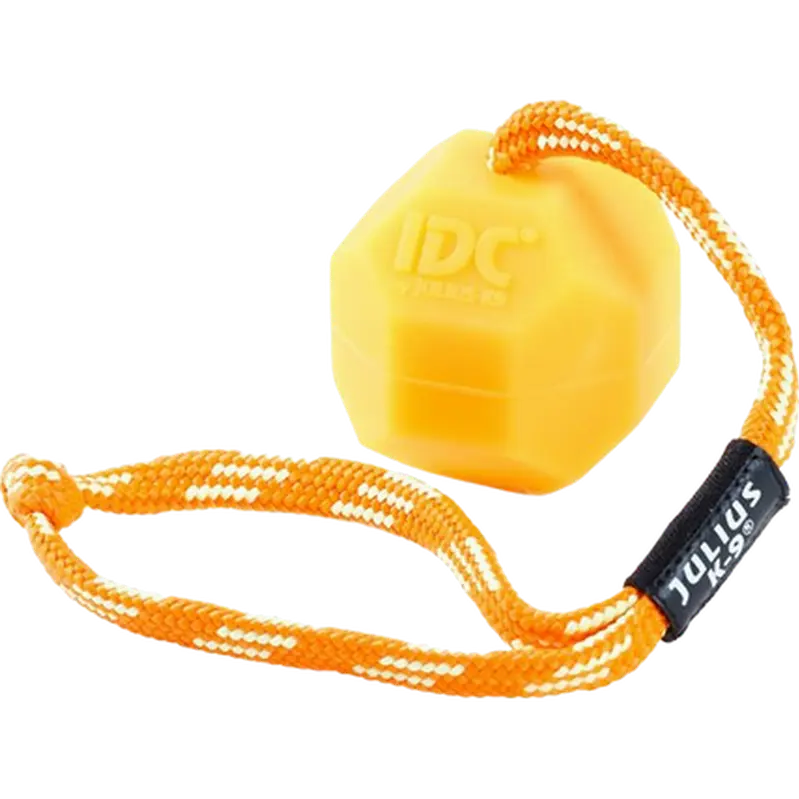 IDC Neon Fluorescent Ball Soft with Handle Dog Toy