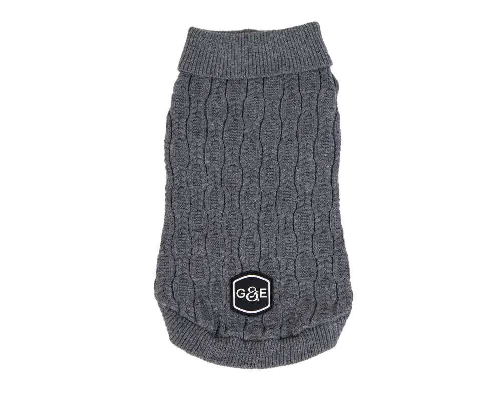 Stickad tröja Comfort Grå
