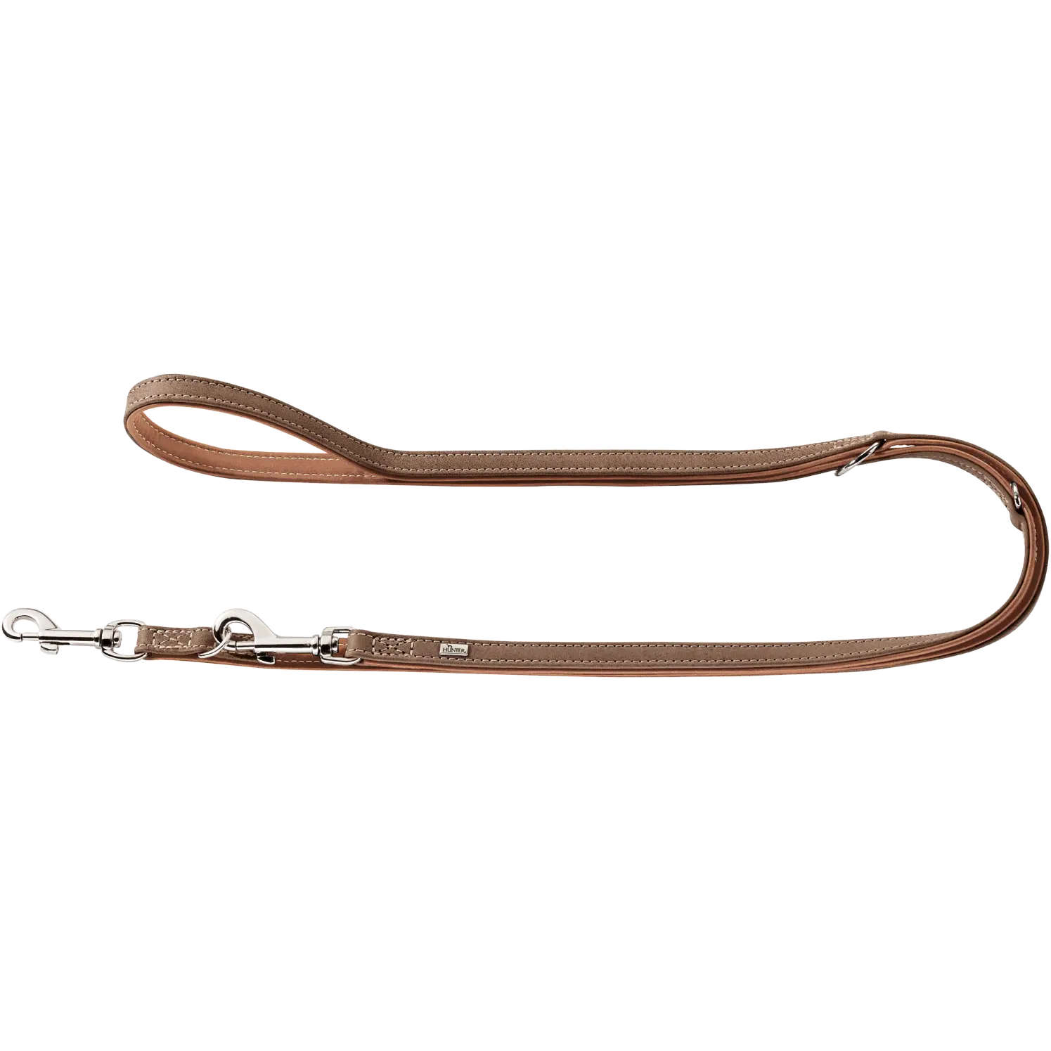 Hundkoppel Ställbart Porto Tobacco/Cognac 200cm/15mm
