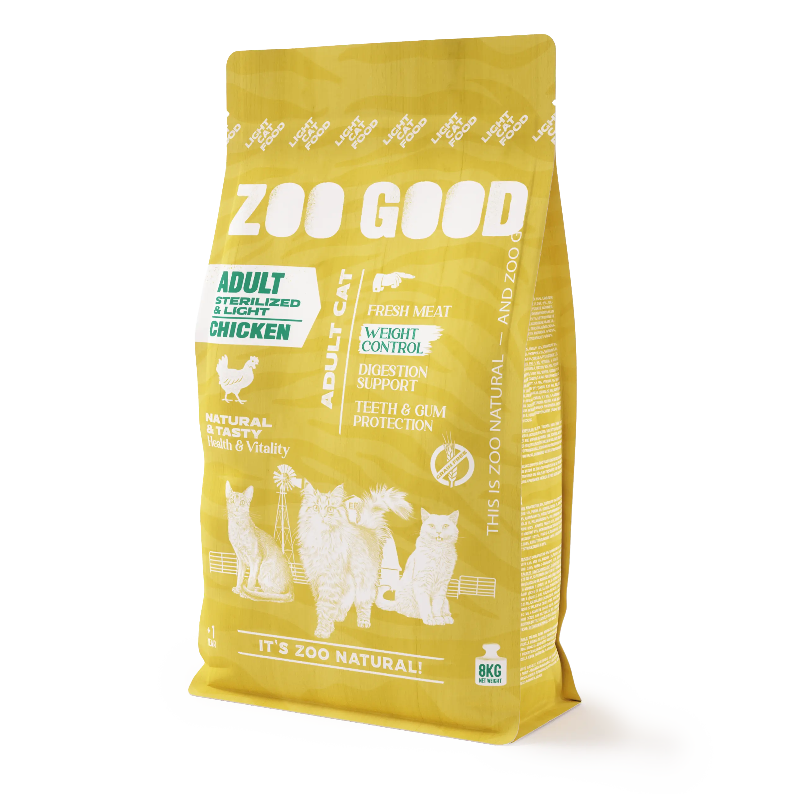 Cat Adult Sterilized Weight Loss/Light Grain Free Chicken - Kattmat