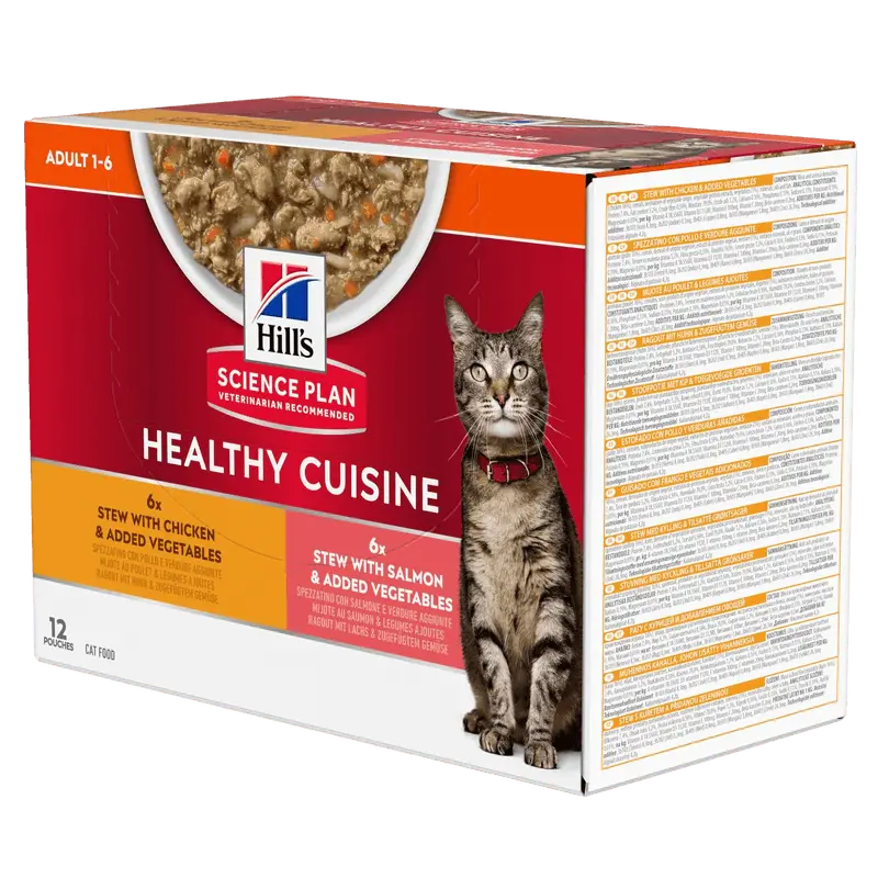 Adult Healthy Cuisine Chicken, Salmon & Vegetables - Wet Cat Food