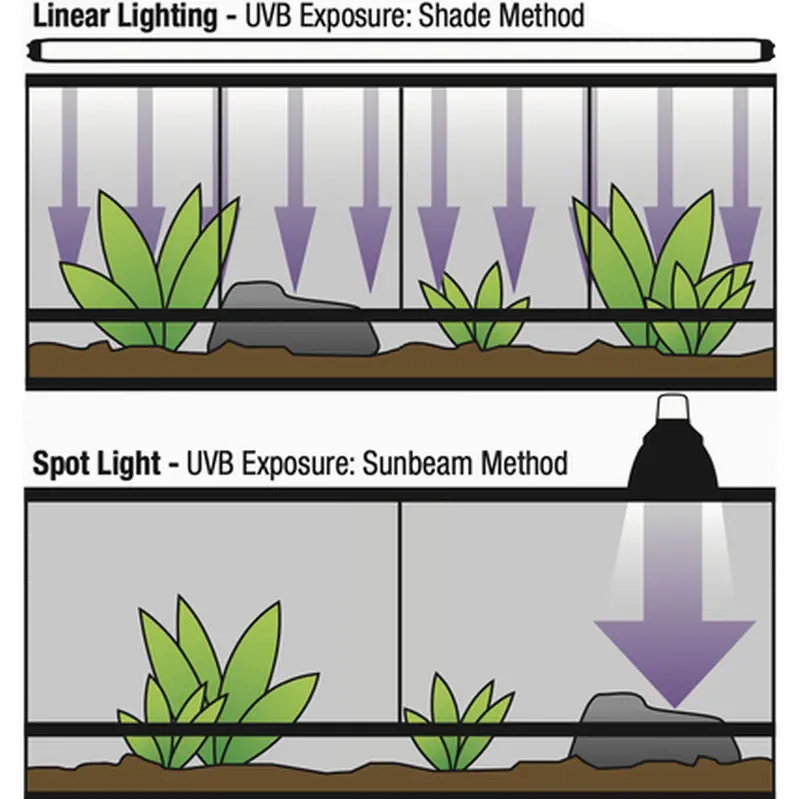 Repti Glo 5.0 UVB100 - T8 Desert Terrarium Lamp