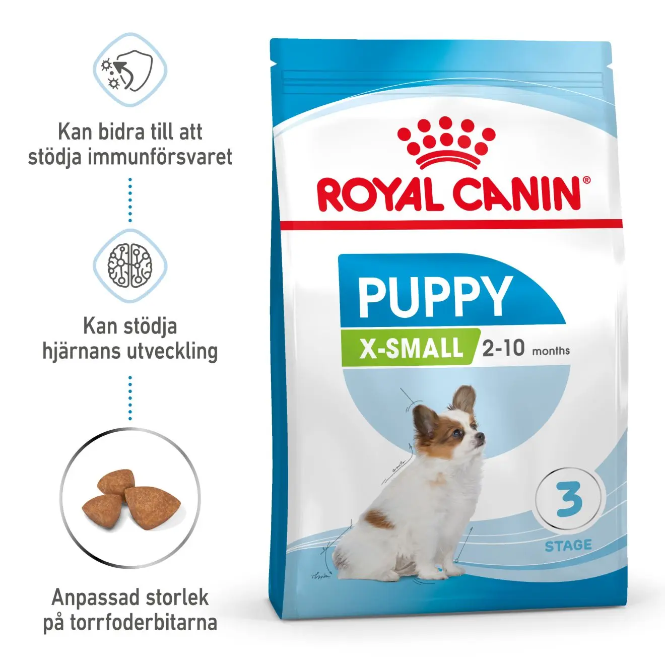 X-Small Puppy Torrfoder för hundvalp