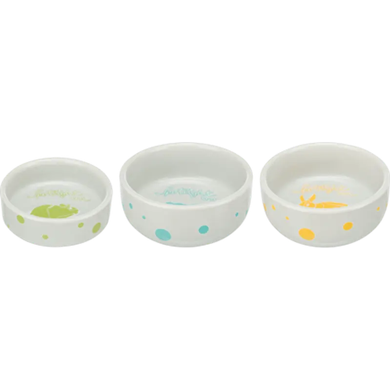 Ceramic Bowl Comic Rabbits