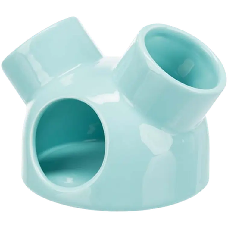 Ceramic House With 3 Entrances, Mice
