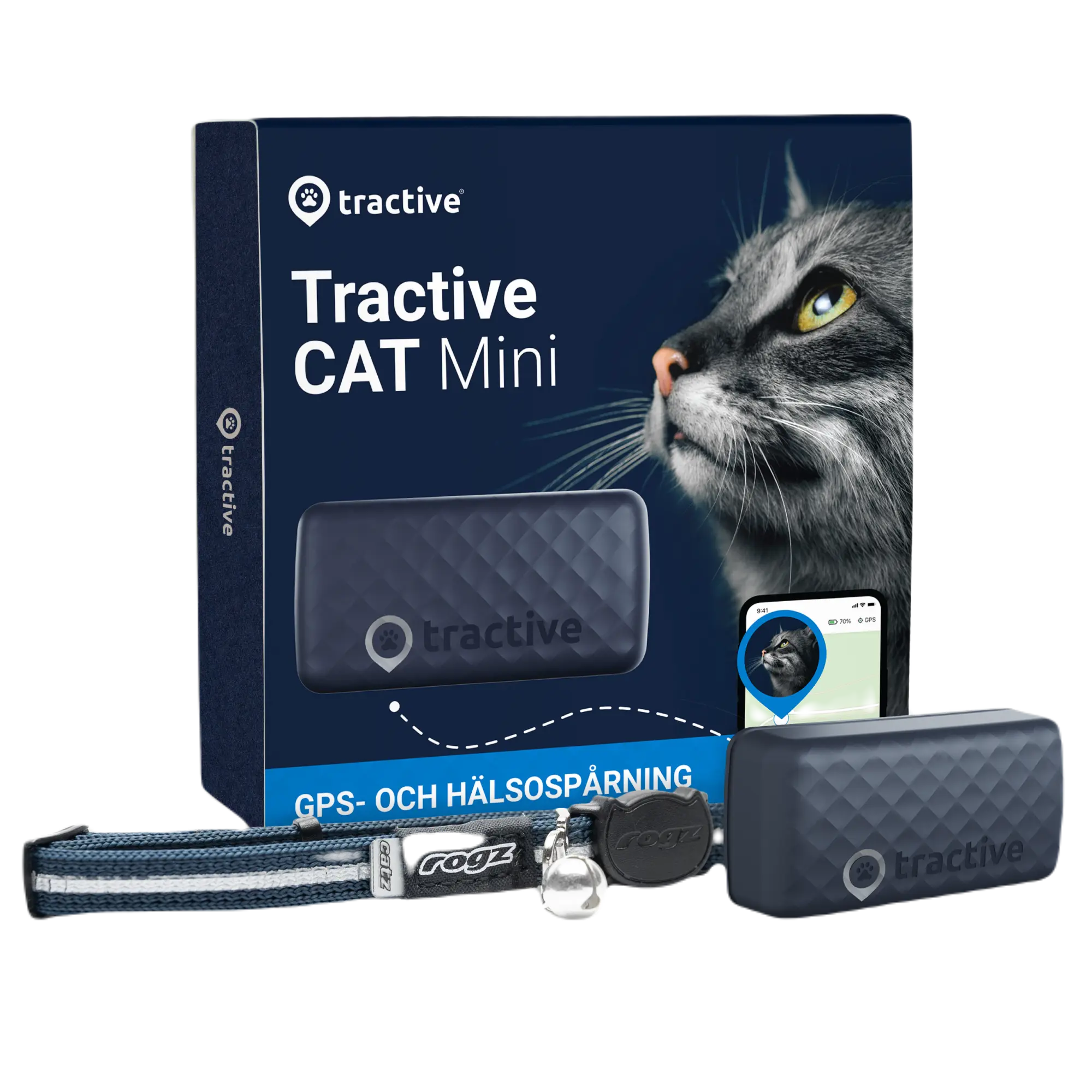 CAT Mini - Katt-GPS med hälsospårning
