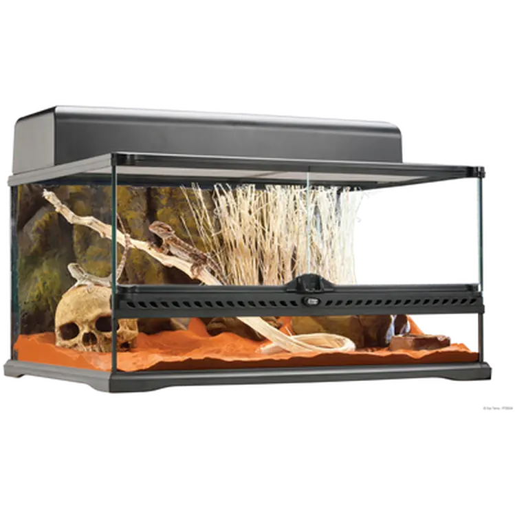 Glass Terrarium Natural Low - Advanced Reptile Habitat