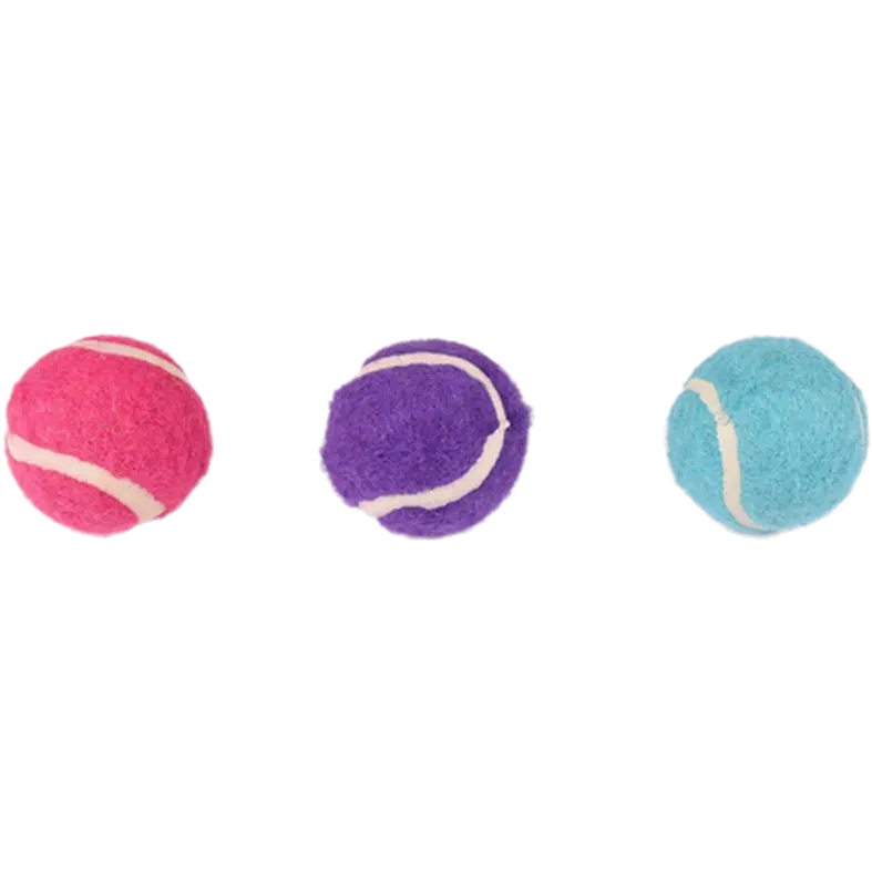 Cat Toys Tennis Ball + Bell Multi-Colour