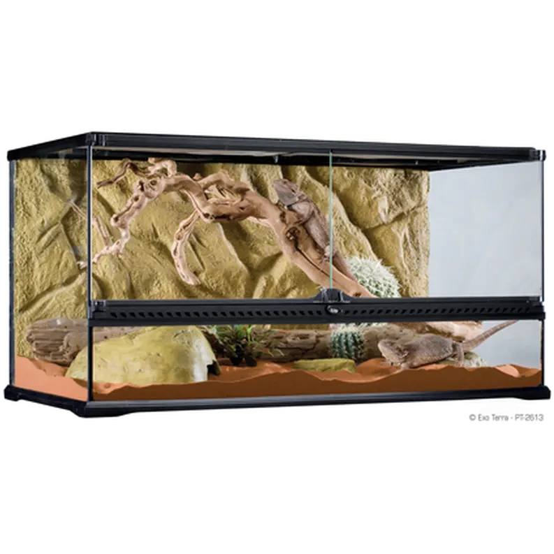Glass Terrarium Natural Wide - Advanced Reptile Habitat