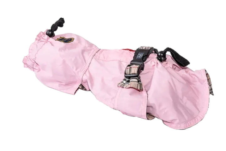 Dog Trenchcoat Ljusrosa