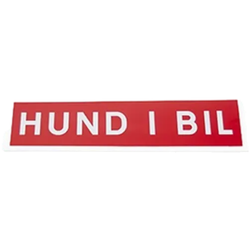 Hund I Bil - Magnetdekal