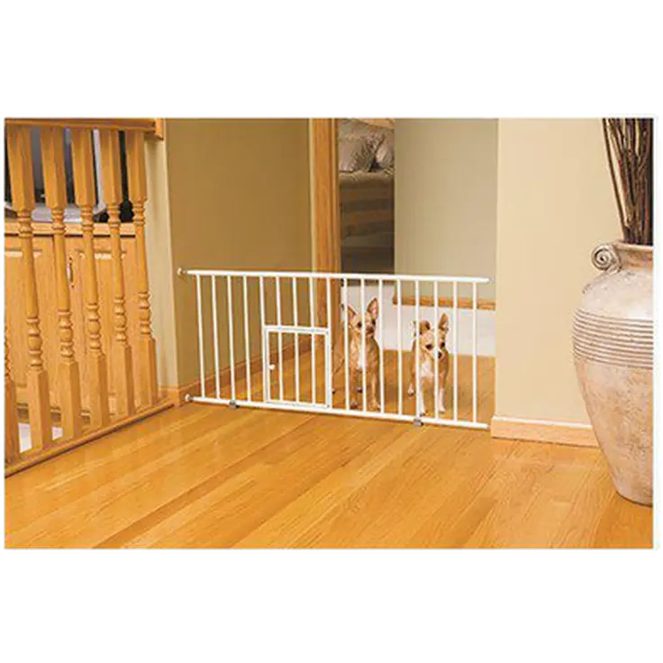 Pet Gate Mini Walk-Through With Small Pet Door