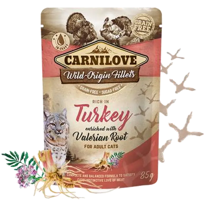 Cat Pouch Turkey enriched with Valerian