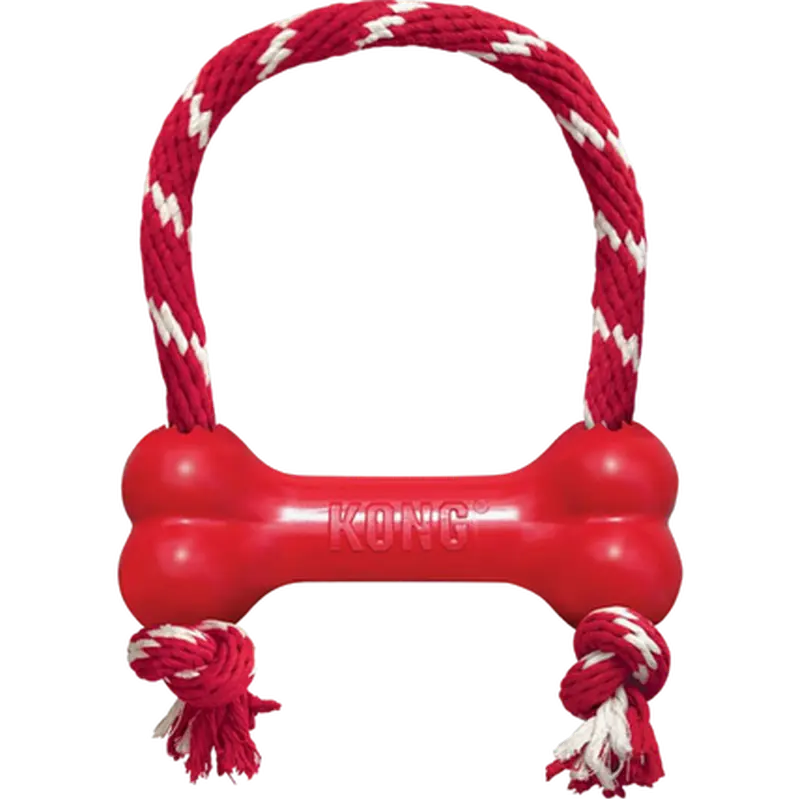 Goodie Bone with Rope Dog Toy