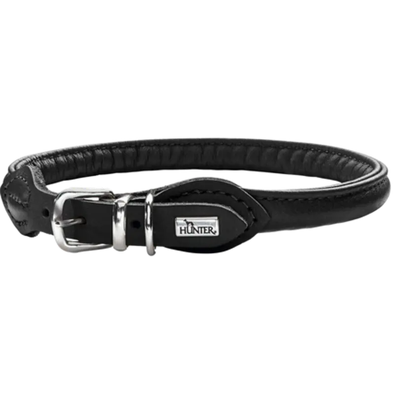 Hundhalsband Round & Soft Svart XS-S 35 - Halsmått 28-32cm