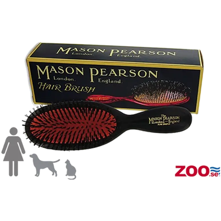Bristle Hair Brush, Dark Ruby
