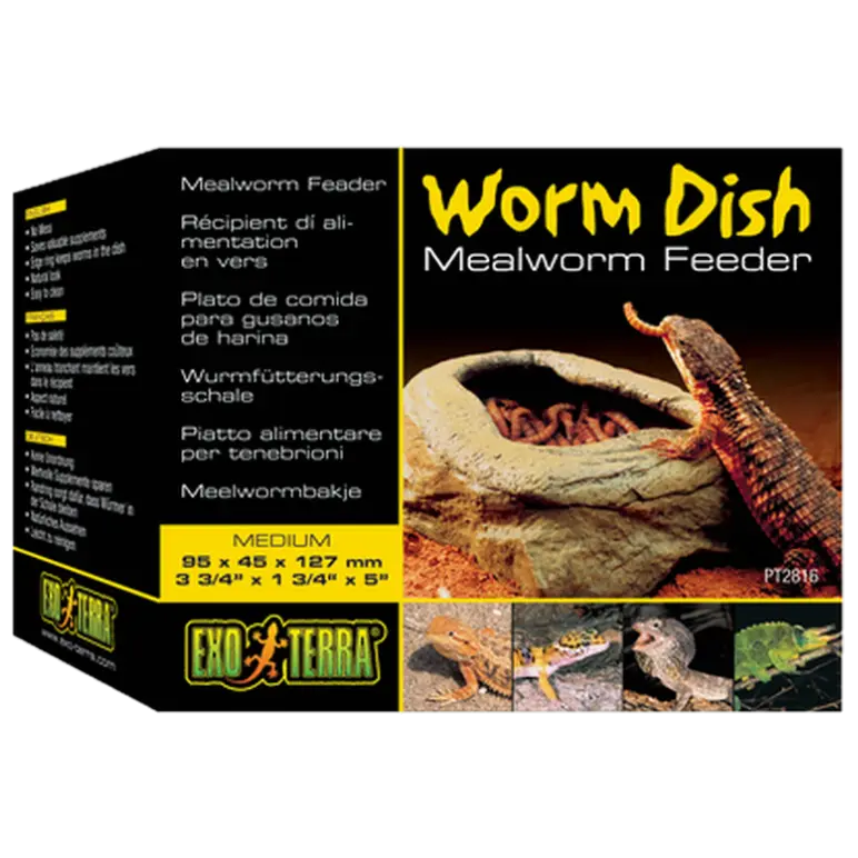 Worm Dish - Mealworm Feeder For Reptiles