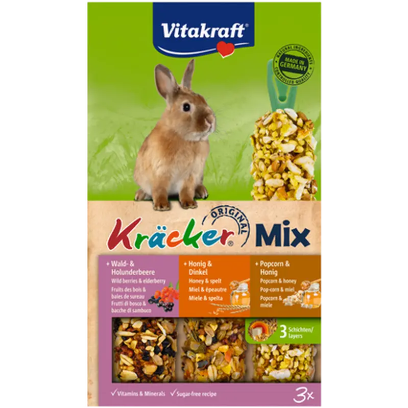 Kräcker Kanin Bär/Honung/Popcorn