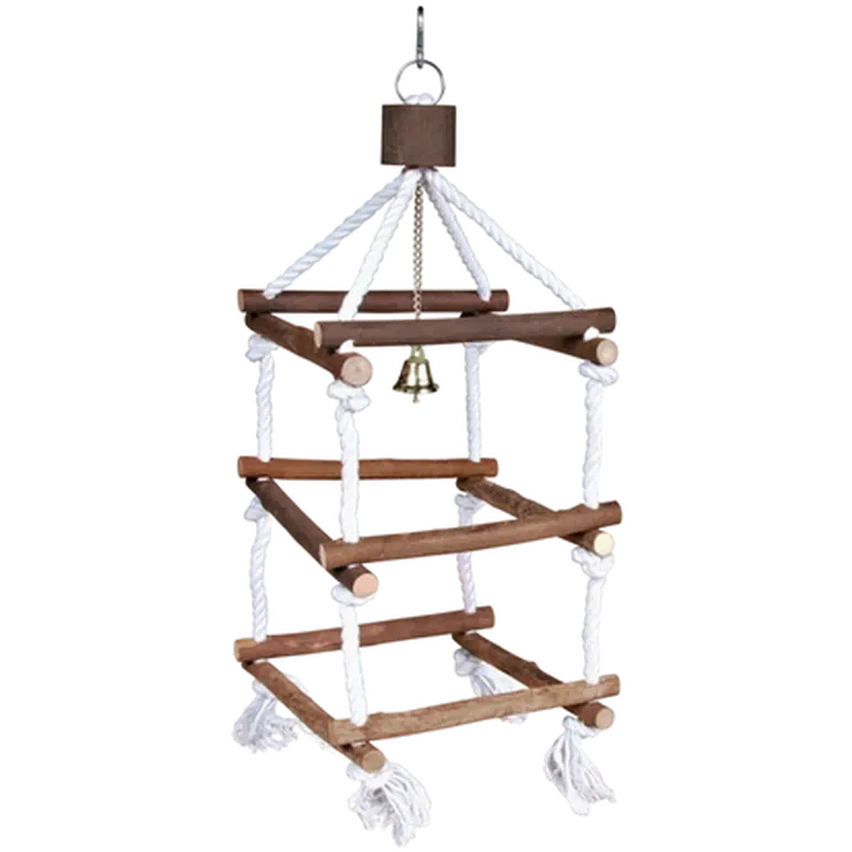 Natural Living Tower with Rope & Bell