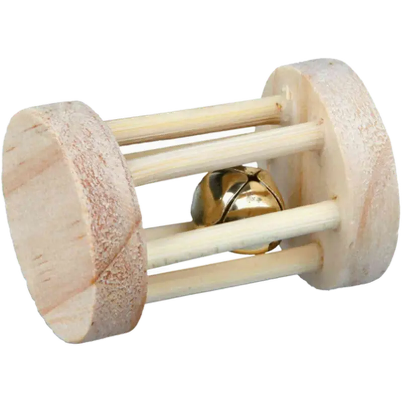 Wooden Playing Roll with Bell