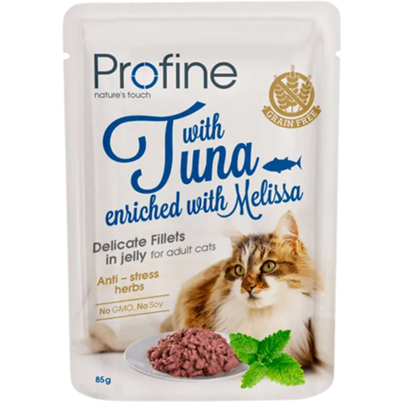 Cat Pouch Fillets Jelly Tuna & Melissa
