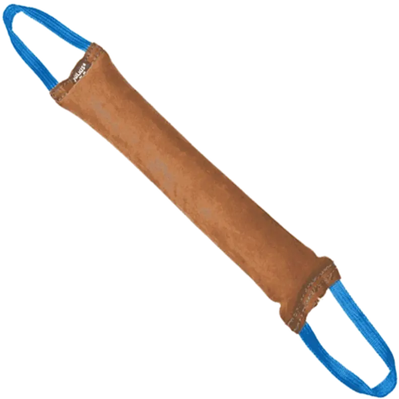 Bite Pad Leather Tug Dog Training Accessory 2 Handle
