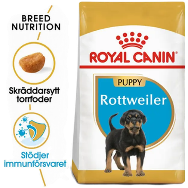 Rottweiler Puppy Torrfoder för hundvalp