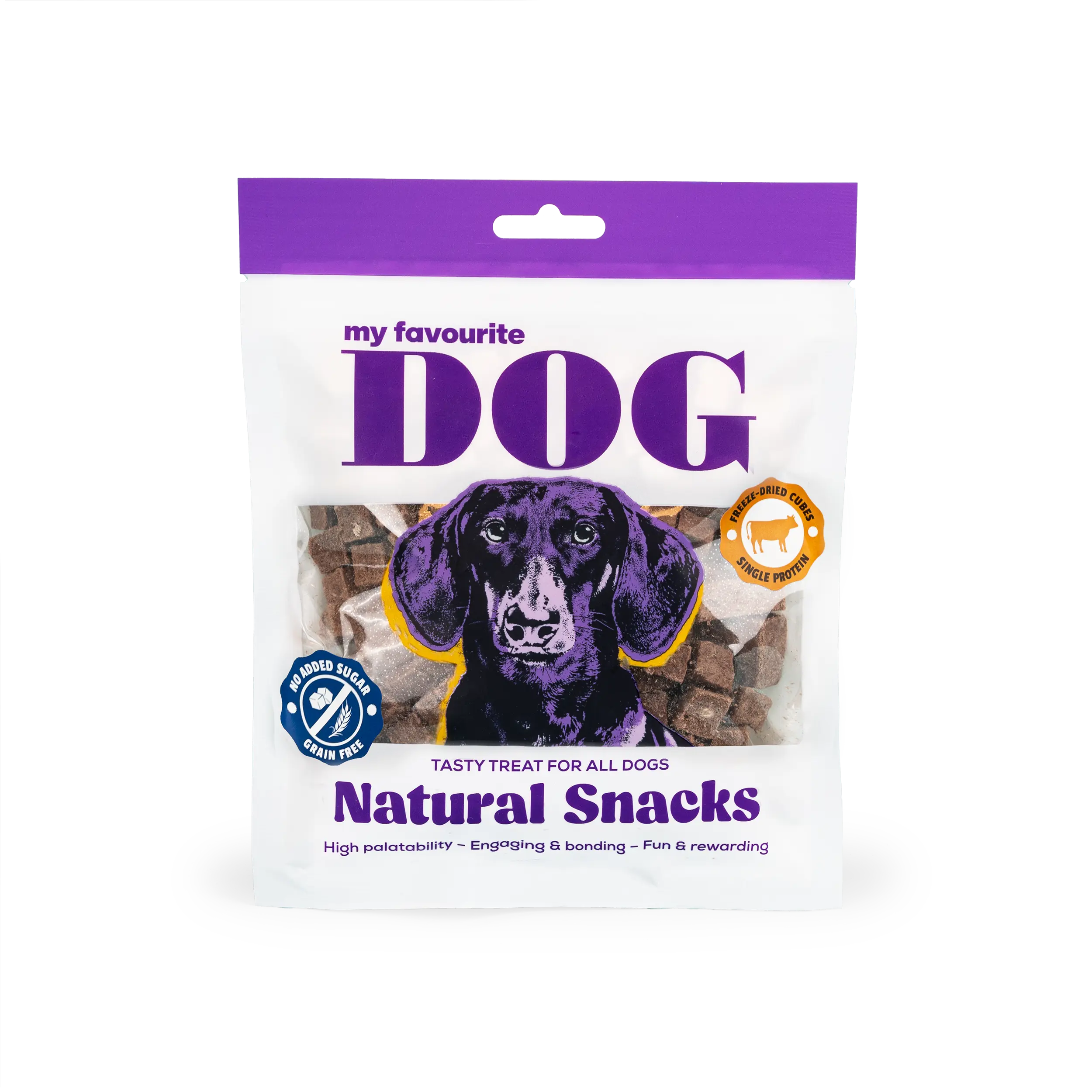 Freeze-dried Beef Dog Cubes
