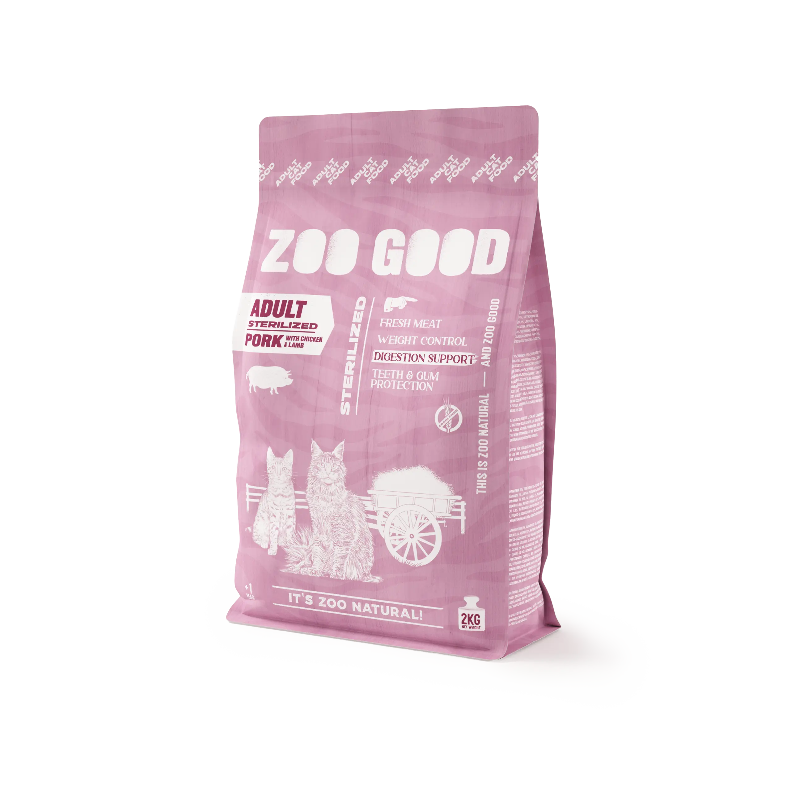 Cat Adult Sterilized - Grain Free Pork & Lamb 2 kg