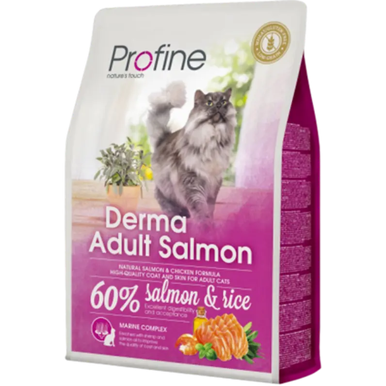 Cat Dry Food Derma Adult Salmon & Chicken