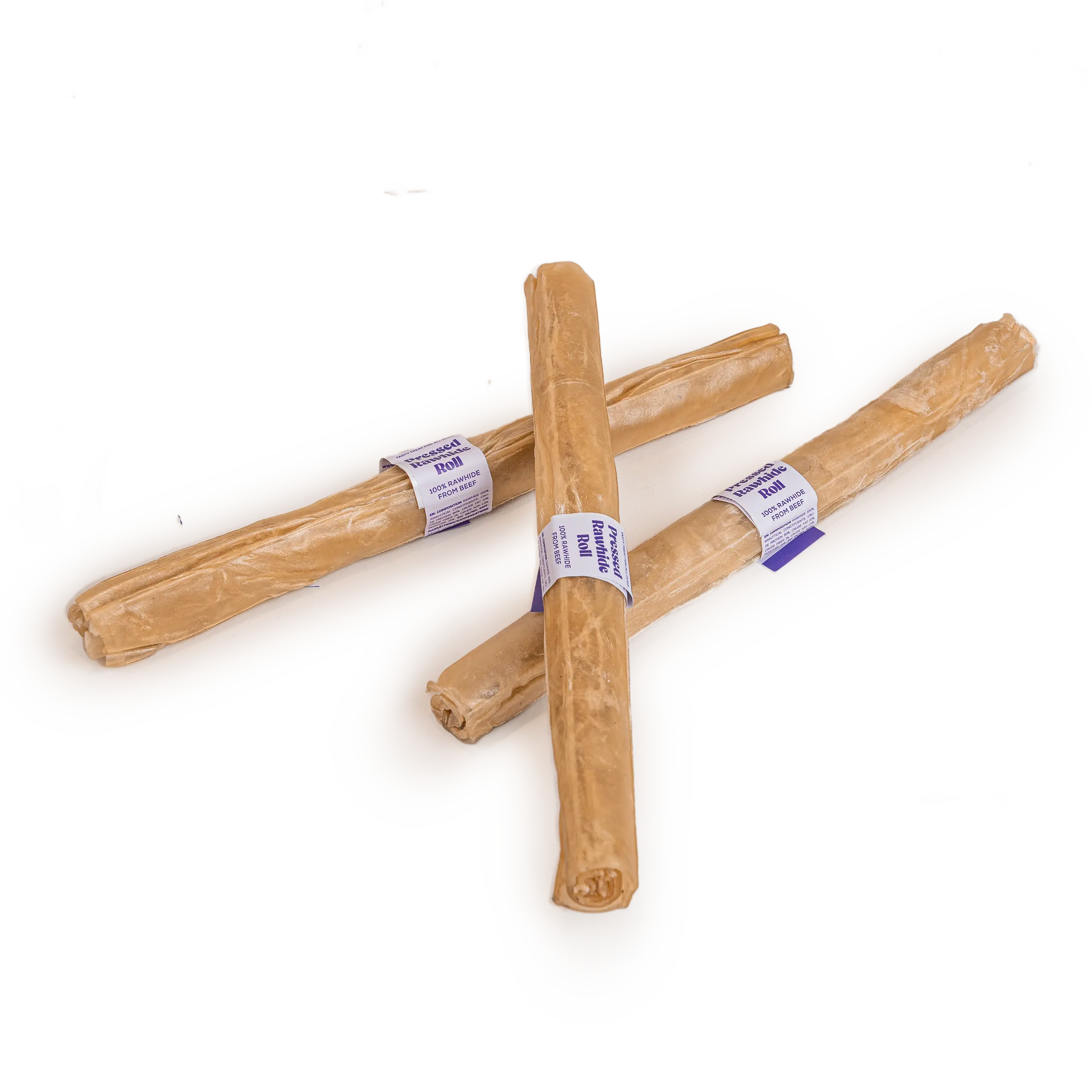 Pressed Rawhide chew Roll - Natural 85 g