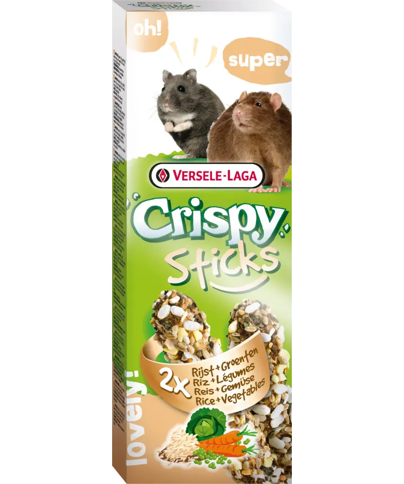 CrispySticks Hamster-Rat Rice/Vegetables