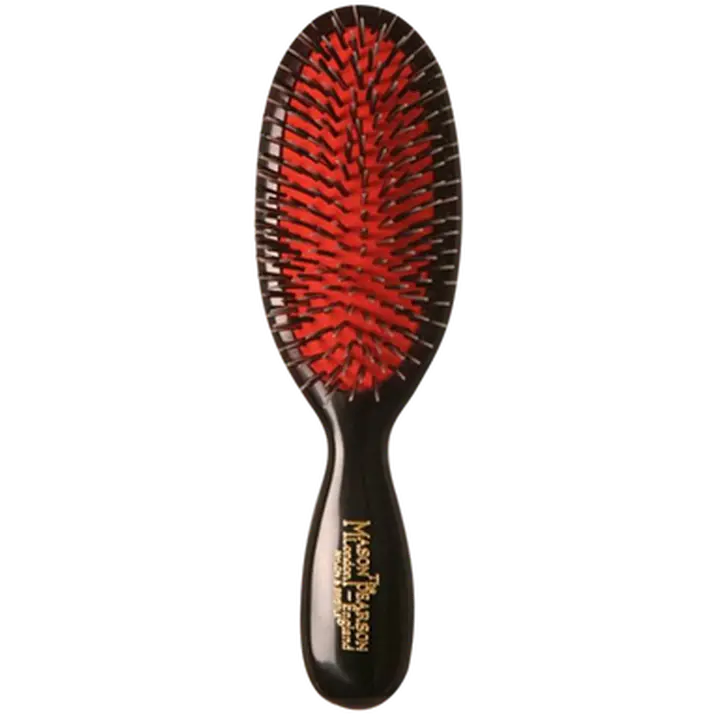Bristle & Nylon Hair Brush, Dark Ruby