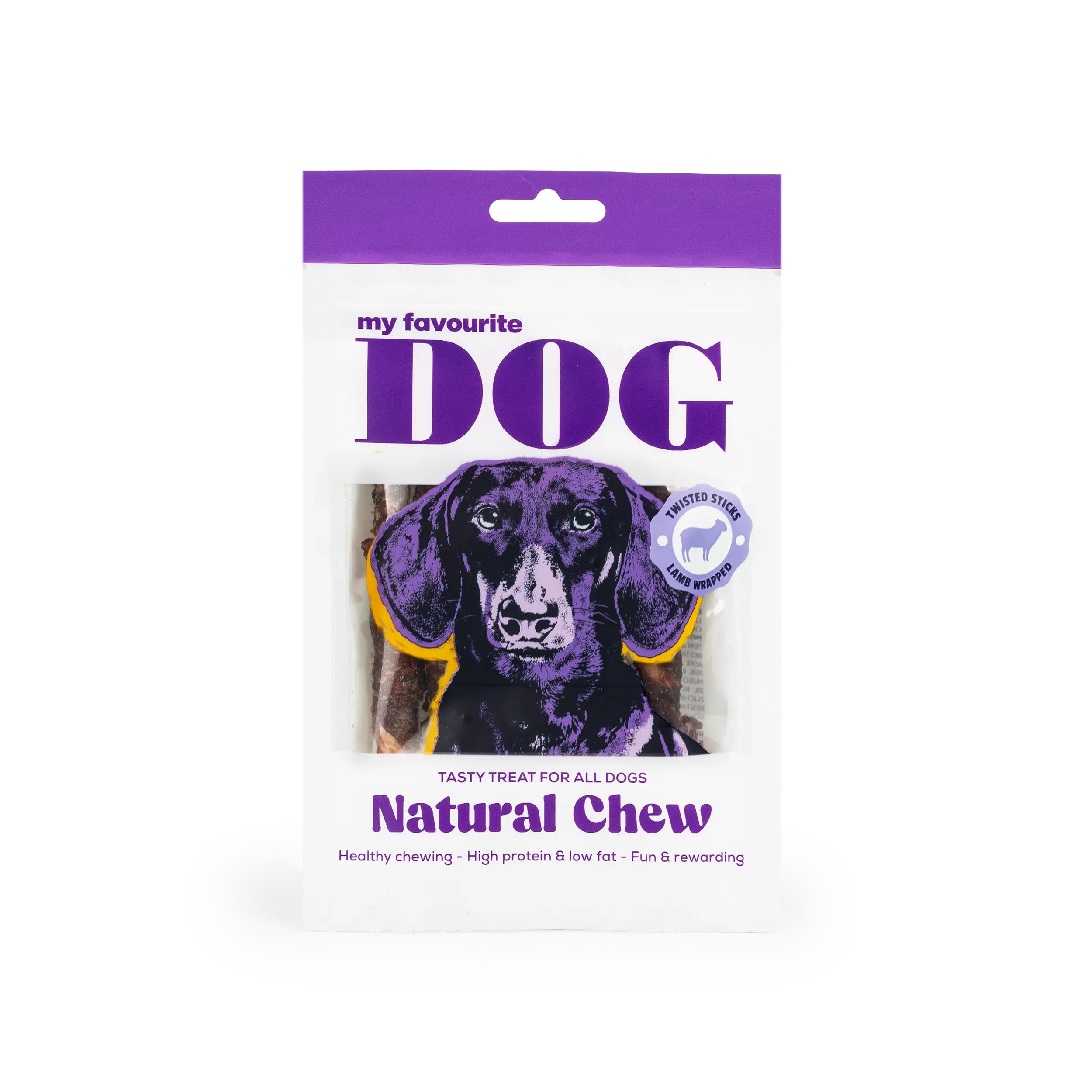 Twisted Rawhide Sticks - Lamb