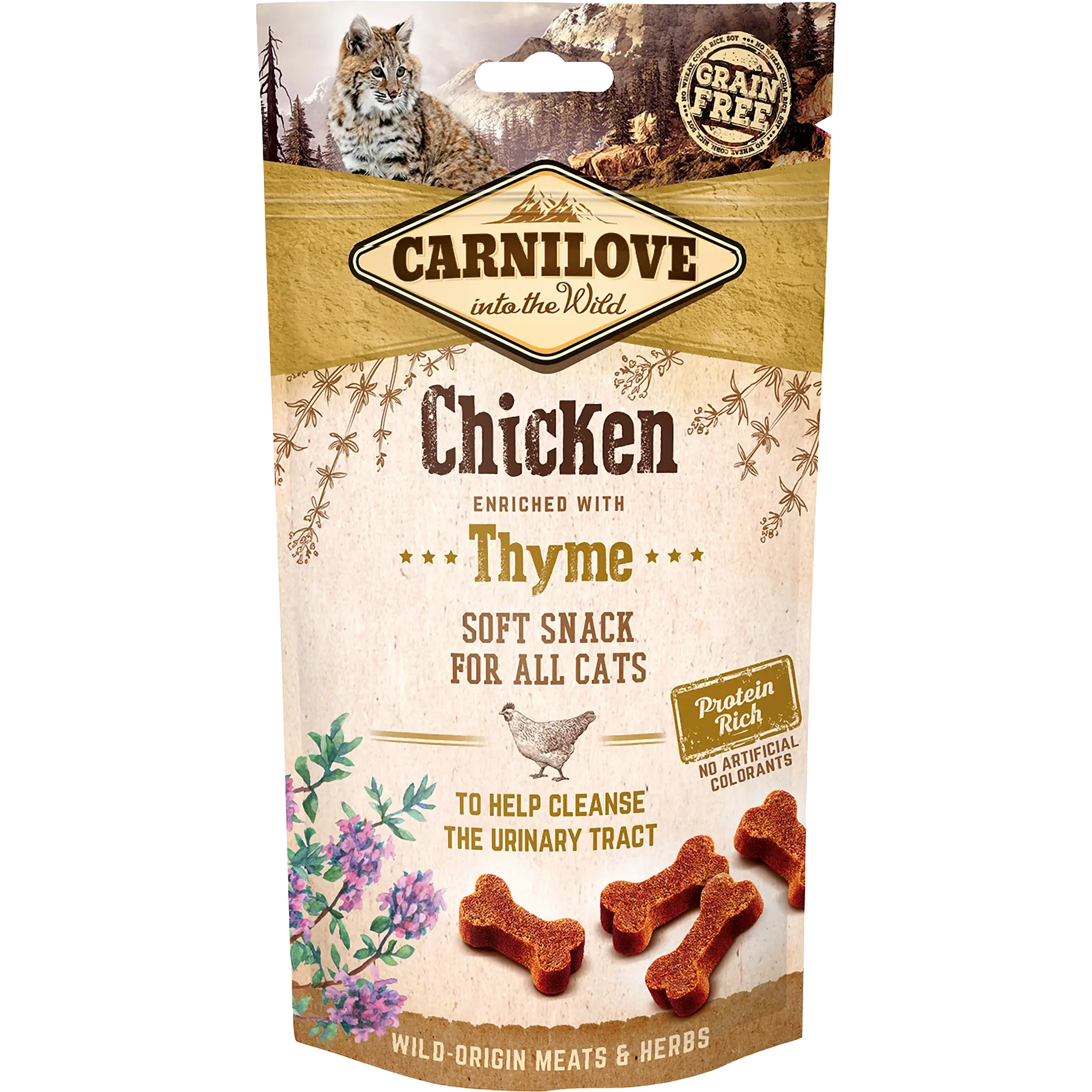 Cat Semi Moist Snack Chicken & Thyme 50 g x 10 st