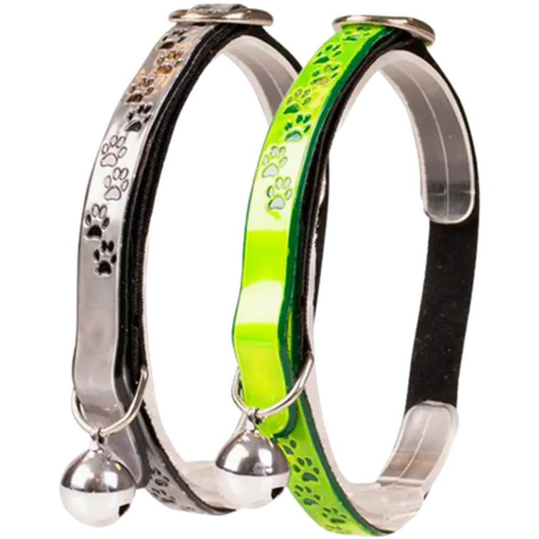Cat Collar Reflective Paws Adjustable PVC