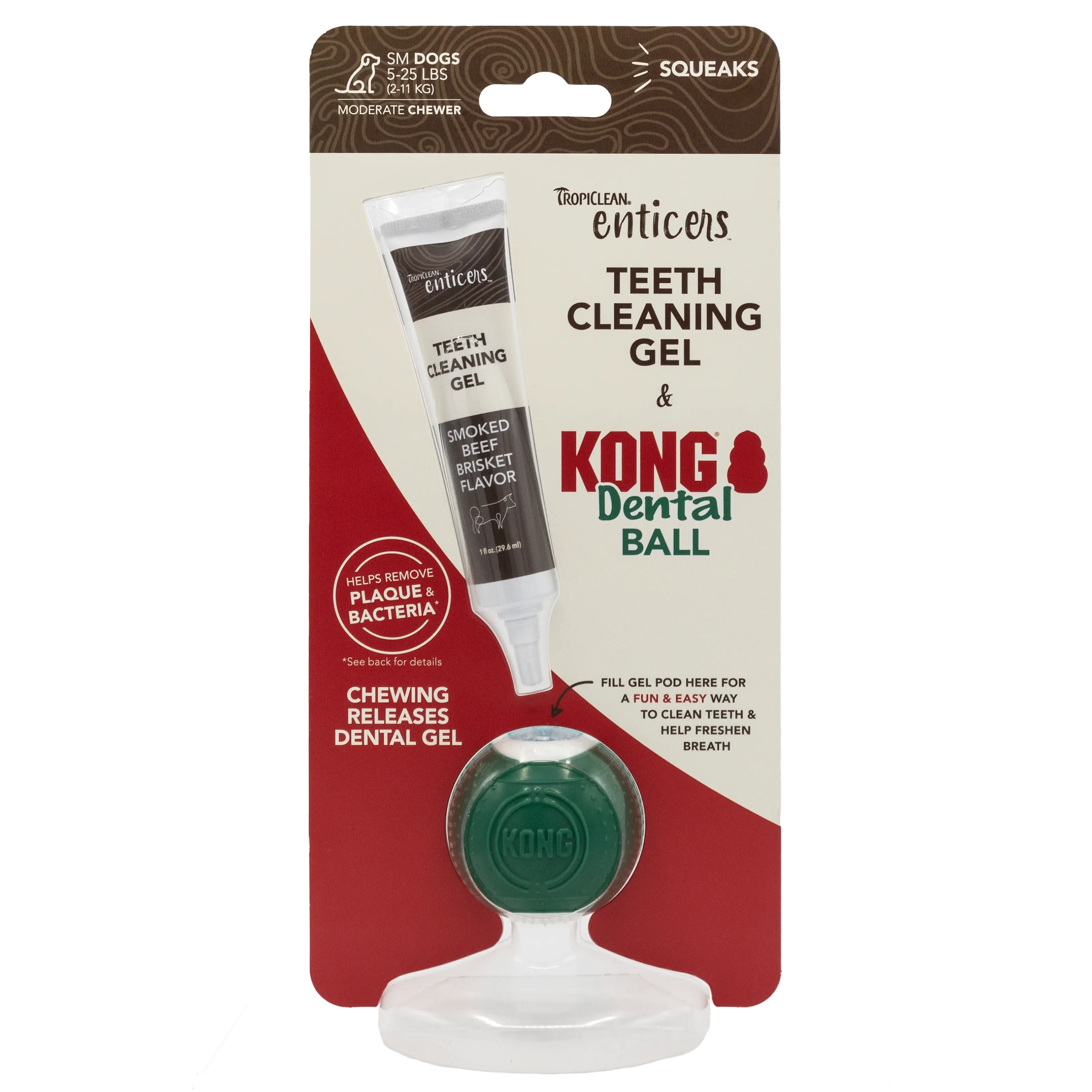 Enticers Dental Ball Kit - Smoked Beef Brisket Flavor