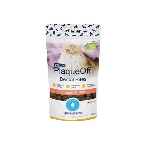 ProDen PlaqueOff® Dental Bites Katt Salmon