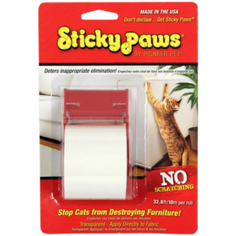 Sticky Paws Strips on a Roll - Antiklösstrips för Katt