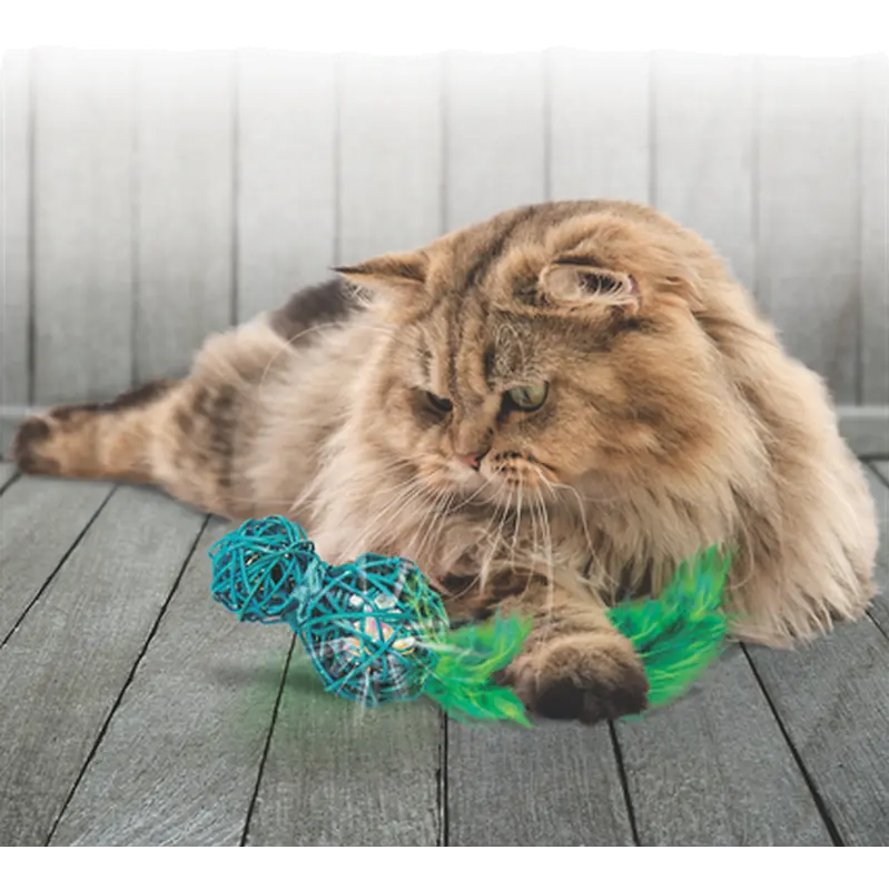 Wubba Wicker Feather Cat Toy