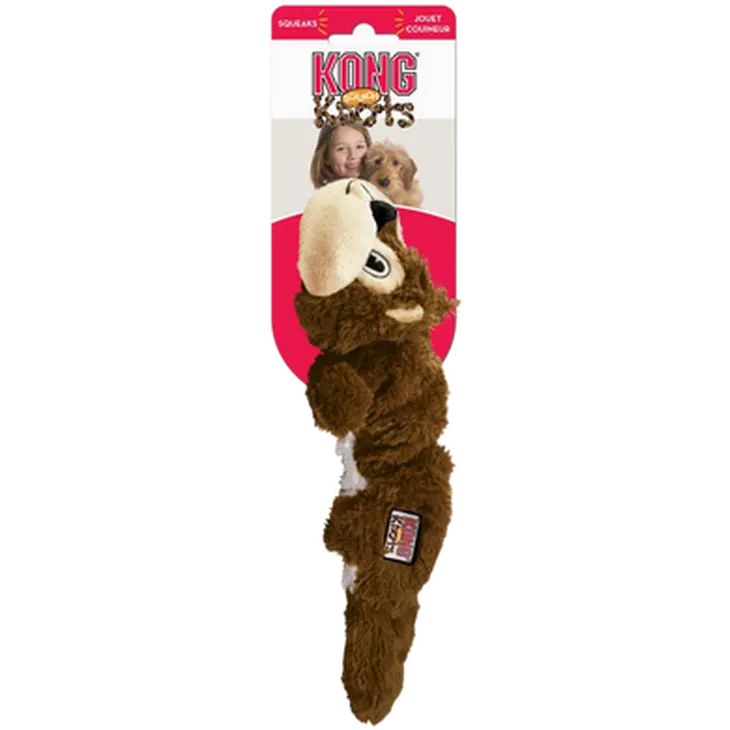 Scrunch Knots Squirrel Dog Toy