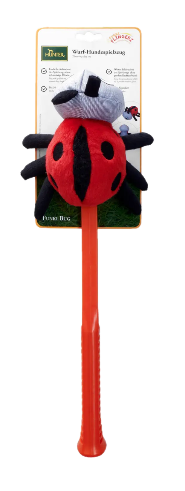 Dog Toy Flingerz Funki Ladybug With Launcher