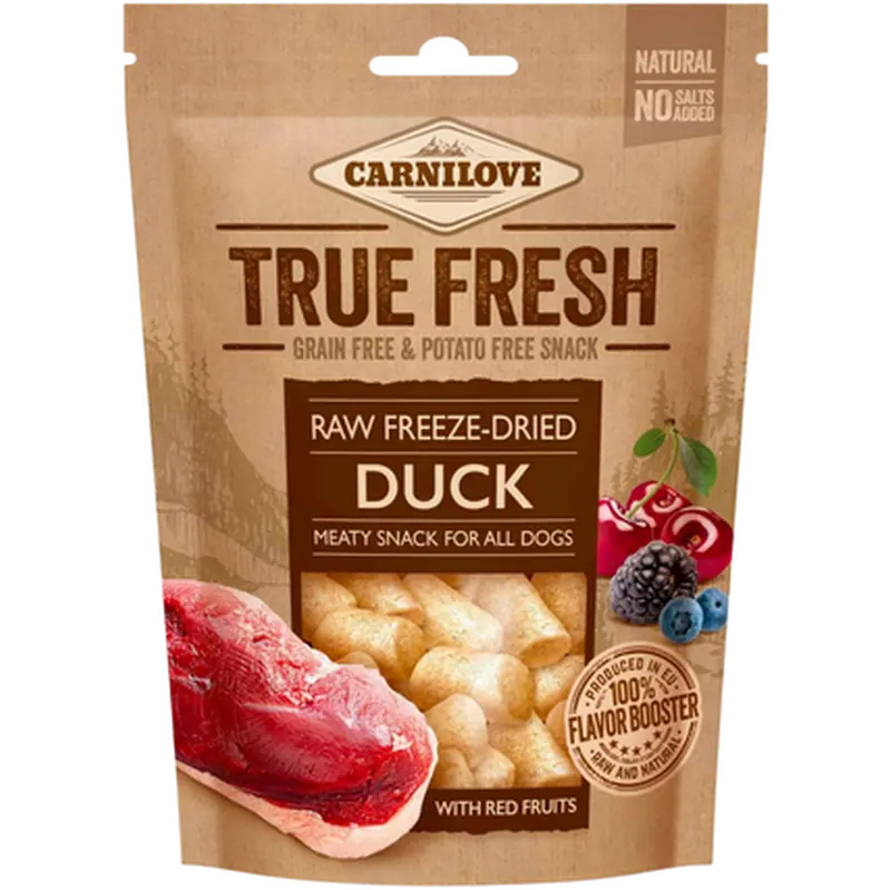 Raw freeze-dried Duck with fruits