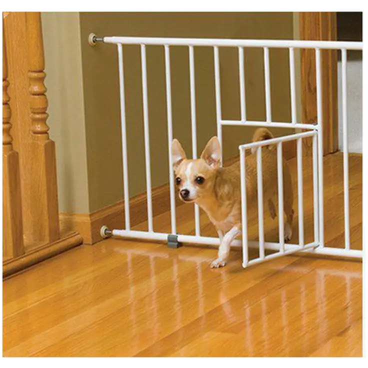 Pet Gate Mini Walk-Through With Small Pet Door
