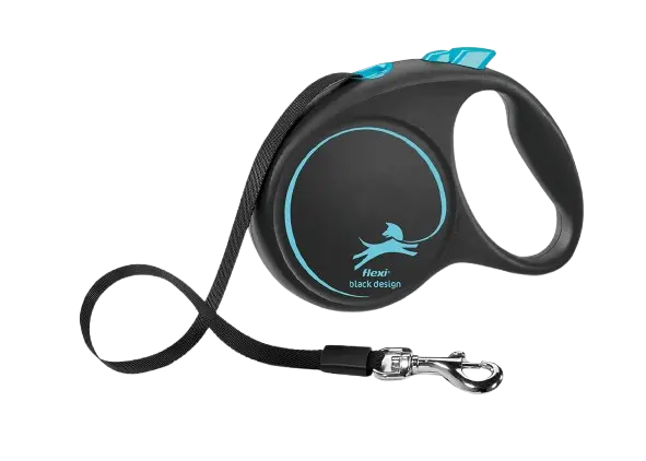 Rullkoppel Black Design Cord, 3m, XS, max 8kg, Ljusblå