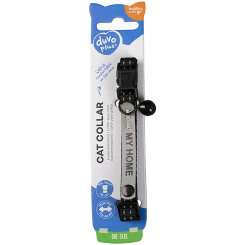 Cat Collar Reflective Uni Address - Adjustable Nylon