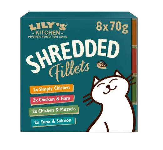 Cat Shredded Fillets Tins Multipack