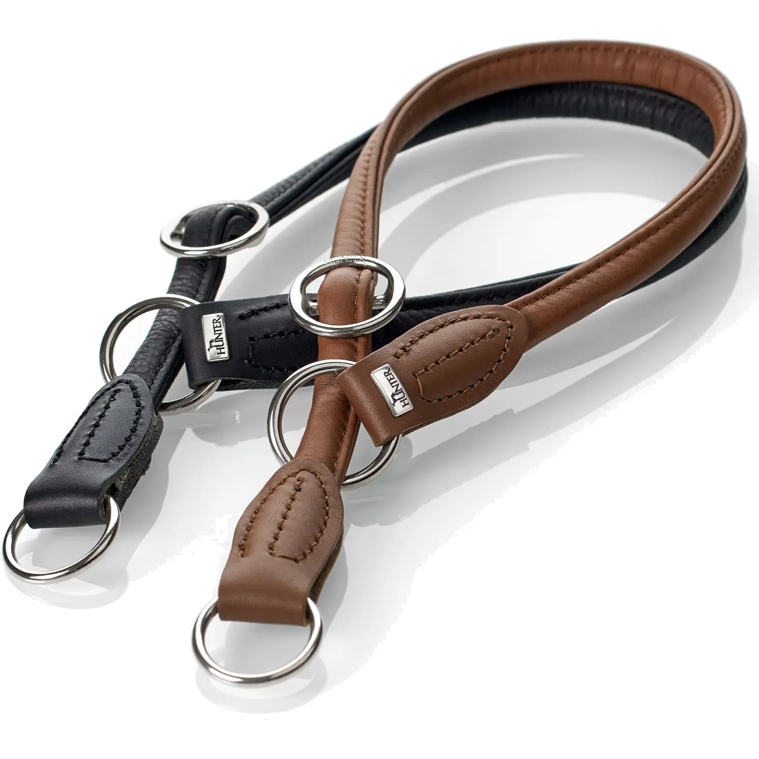 Hundhalsband Ställbart Round & Soft Halvstryp Svart